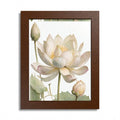 Lotus Bloom Framed Poster — Botanical Wall Art Print