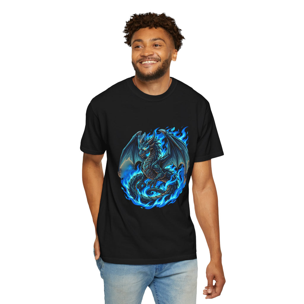 Blue Flame Dragon T-Shirt