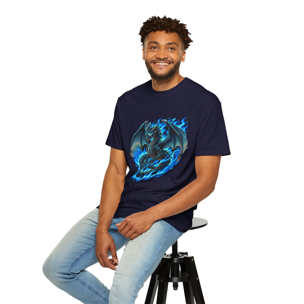 Blue Flame Dragon T-Shirt