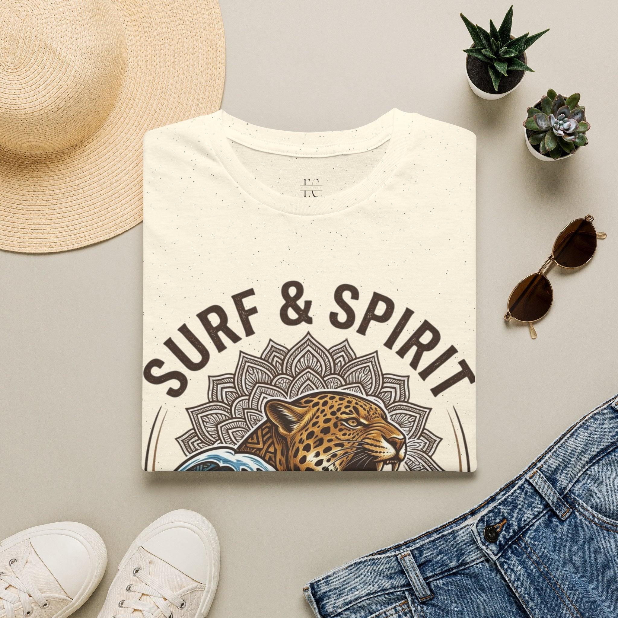 Surf & Spirit Tee — 'The Wild Coast' Jaguar Wave Graphic T-Shirt