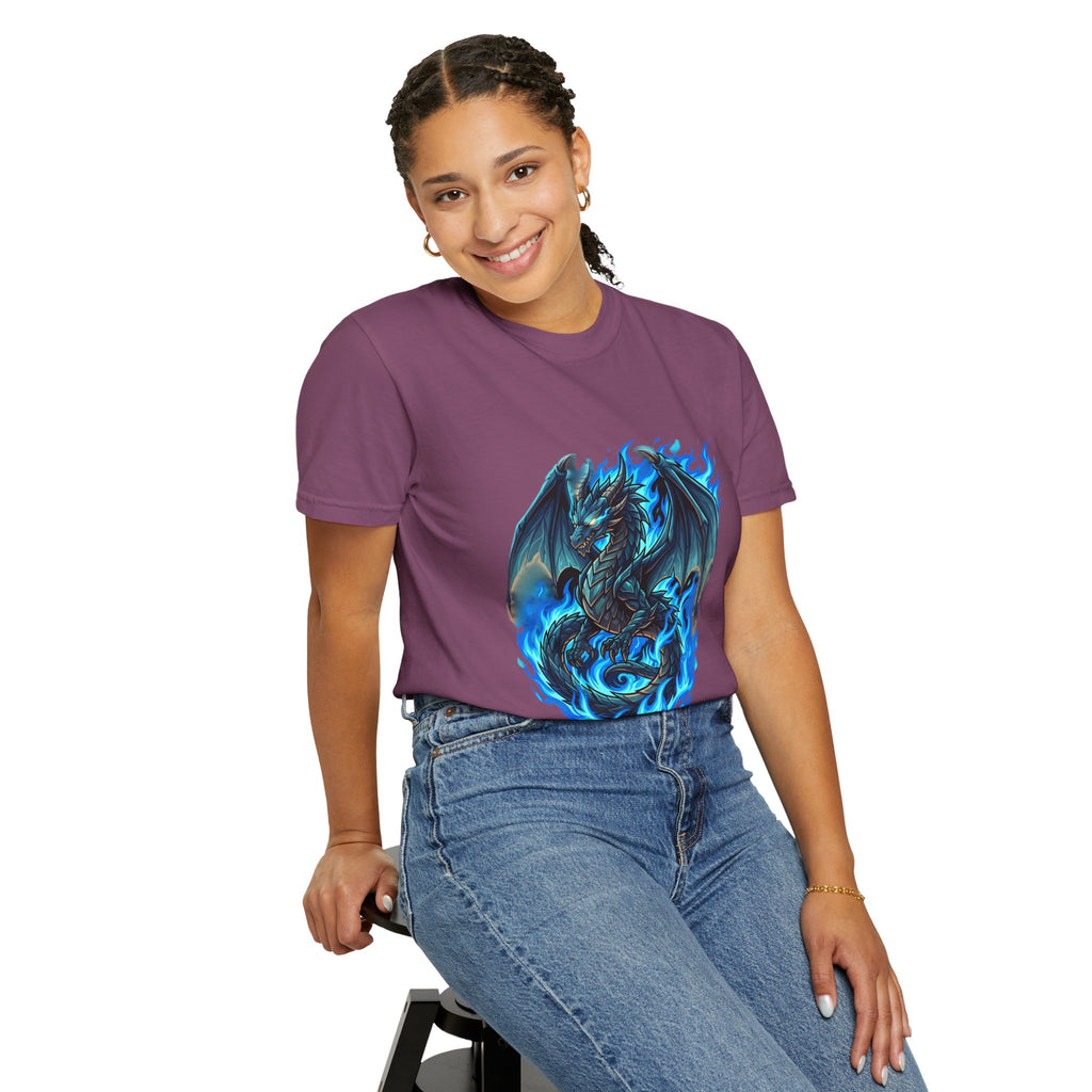 Blue Flame Dragon T-Shirt