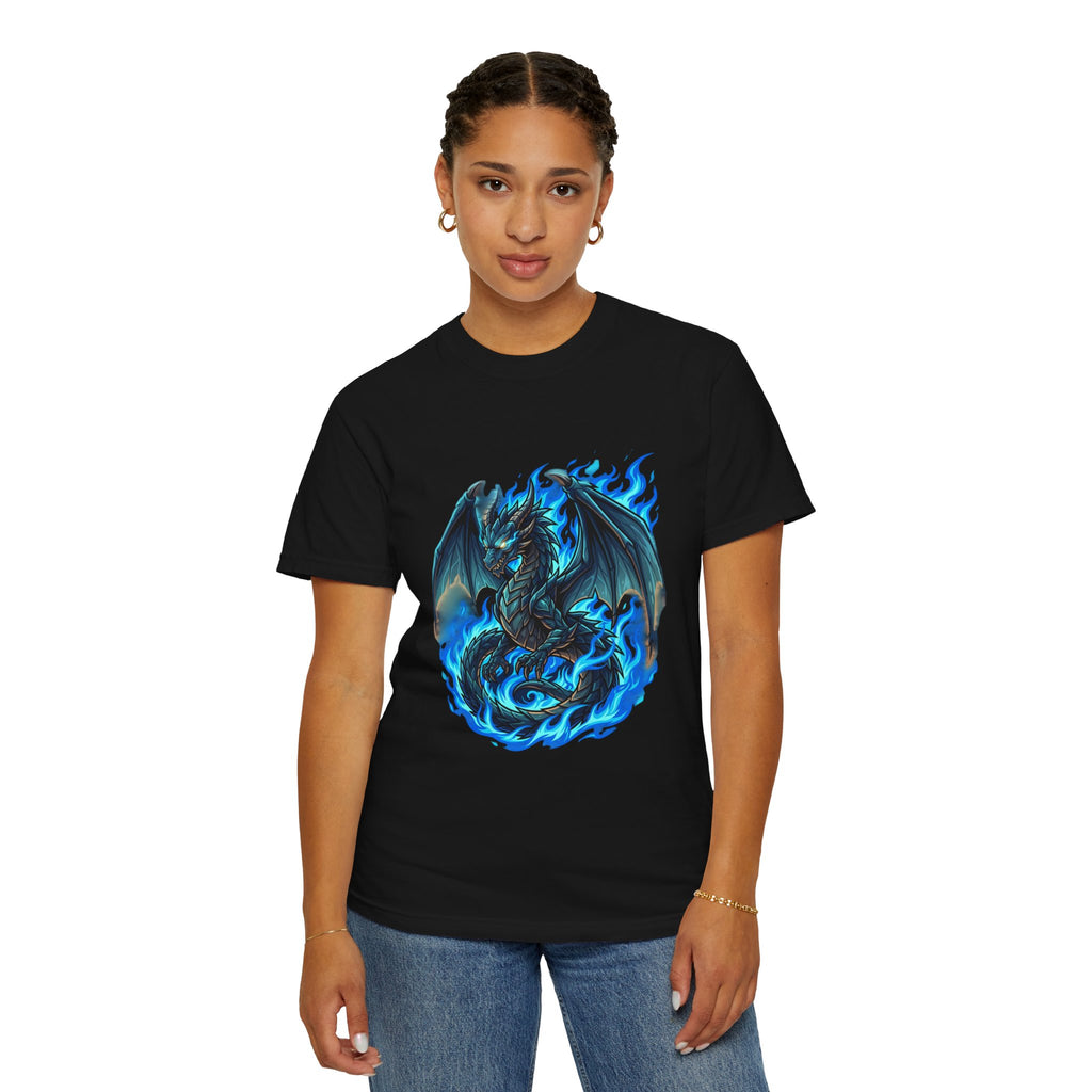Blue Flame Dragon T-Shirt