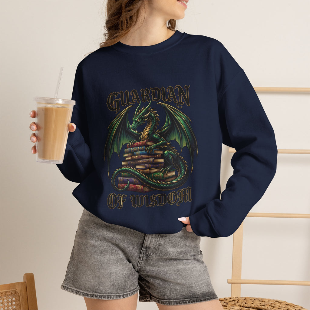 Guardian of Wisdom Dragon Sweatshirt | fantasy art, tattoo style