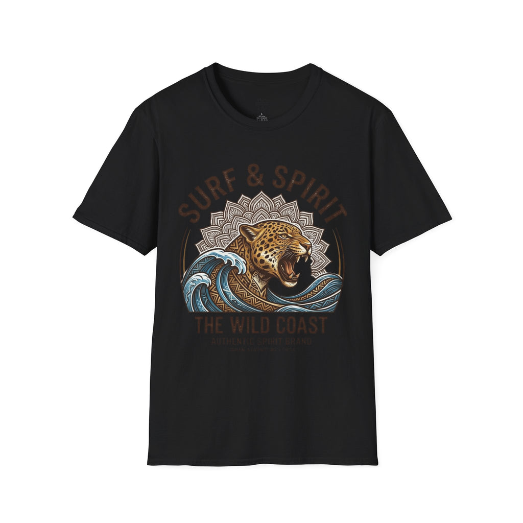 Surf & Spirit Tee — 'The Wild Coast' Jaguar Wave Graphic T-Shirt