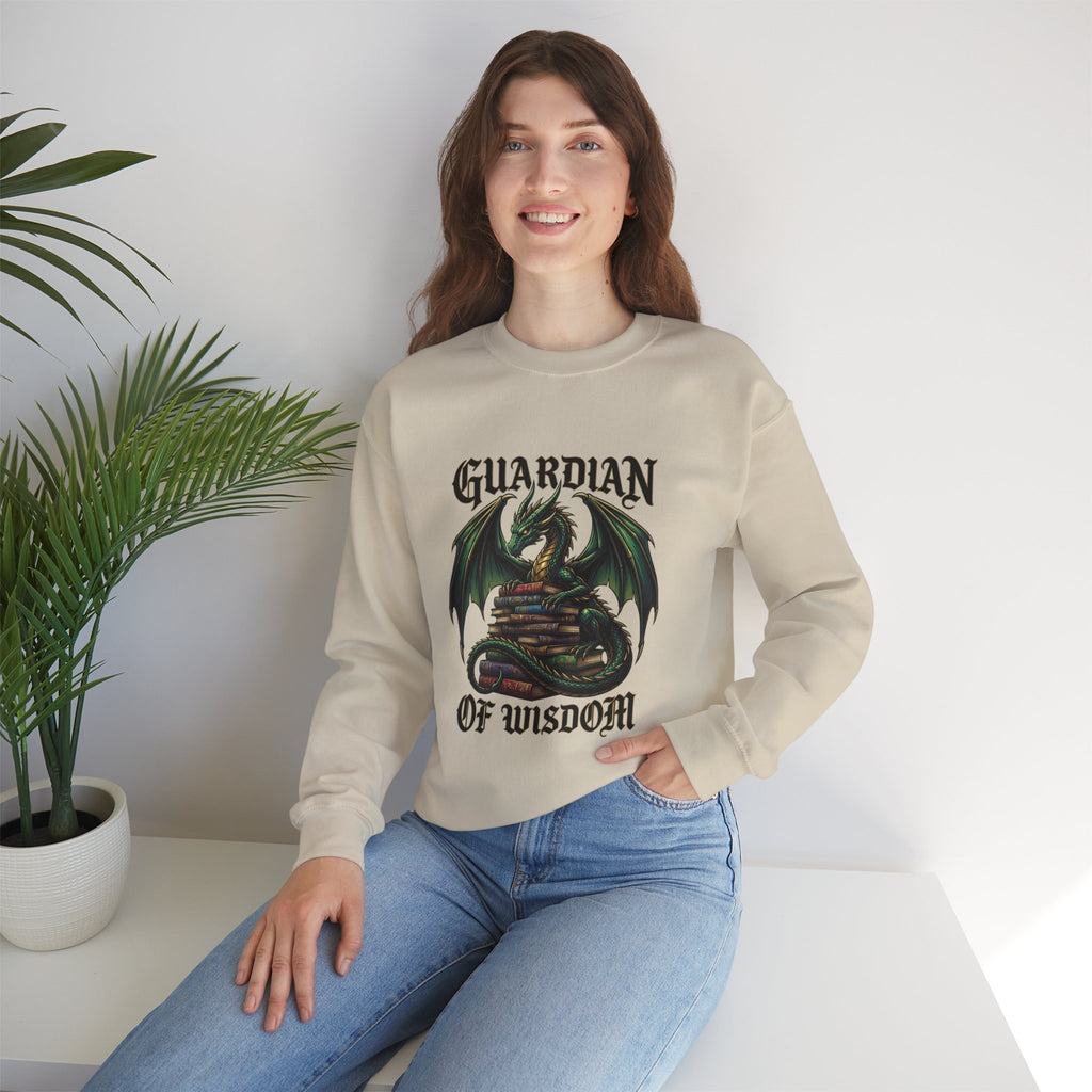 Guardian of Wisdom Dragon Sweatshirt | fantasy art, tattoo style