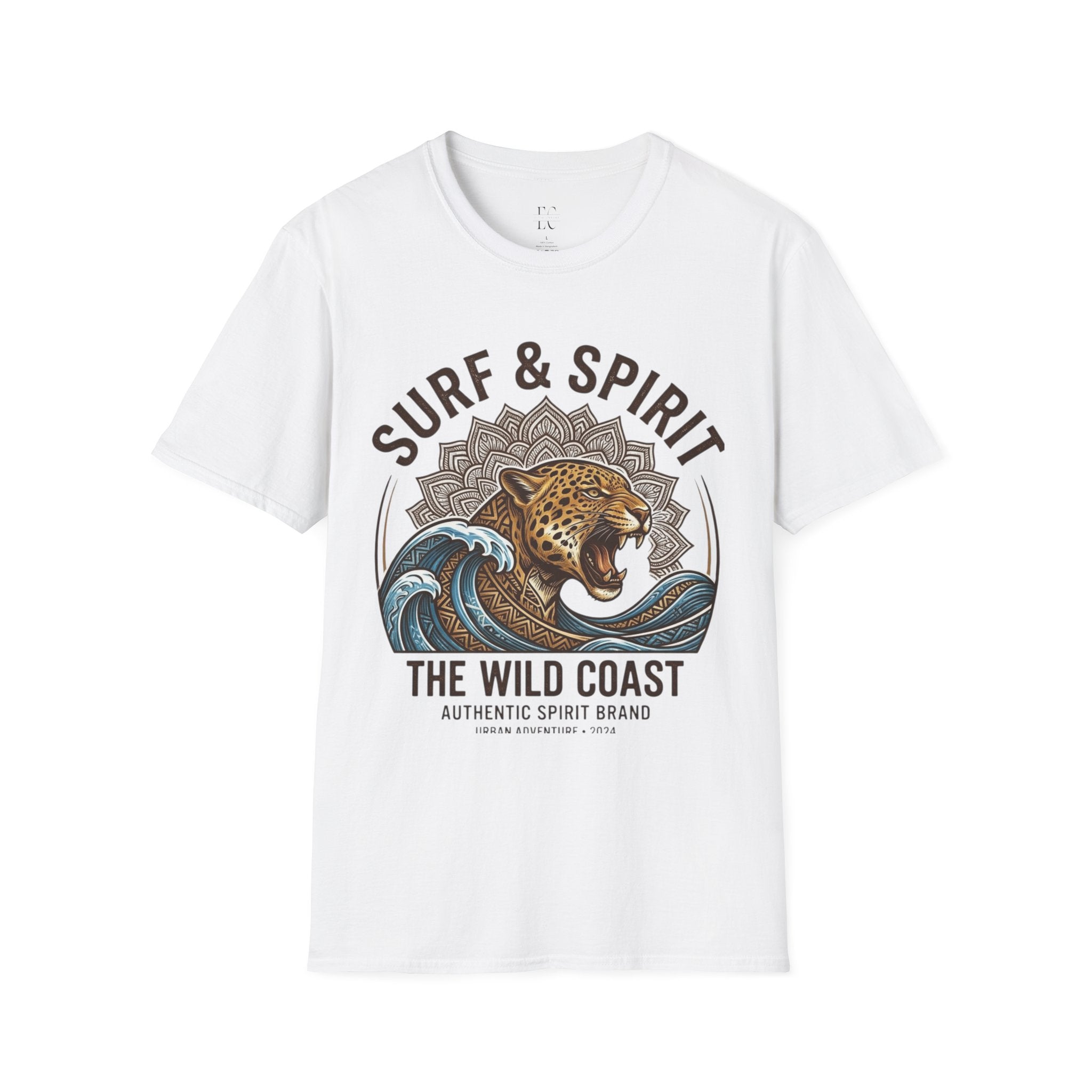 Surf & Spirit Tee — 'The Wild Coast' Jaguar Wave Graphic T-Shirt