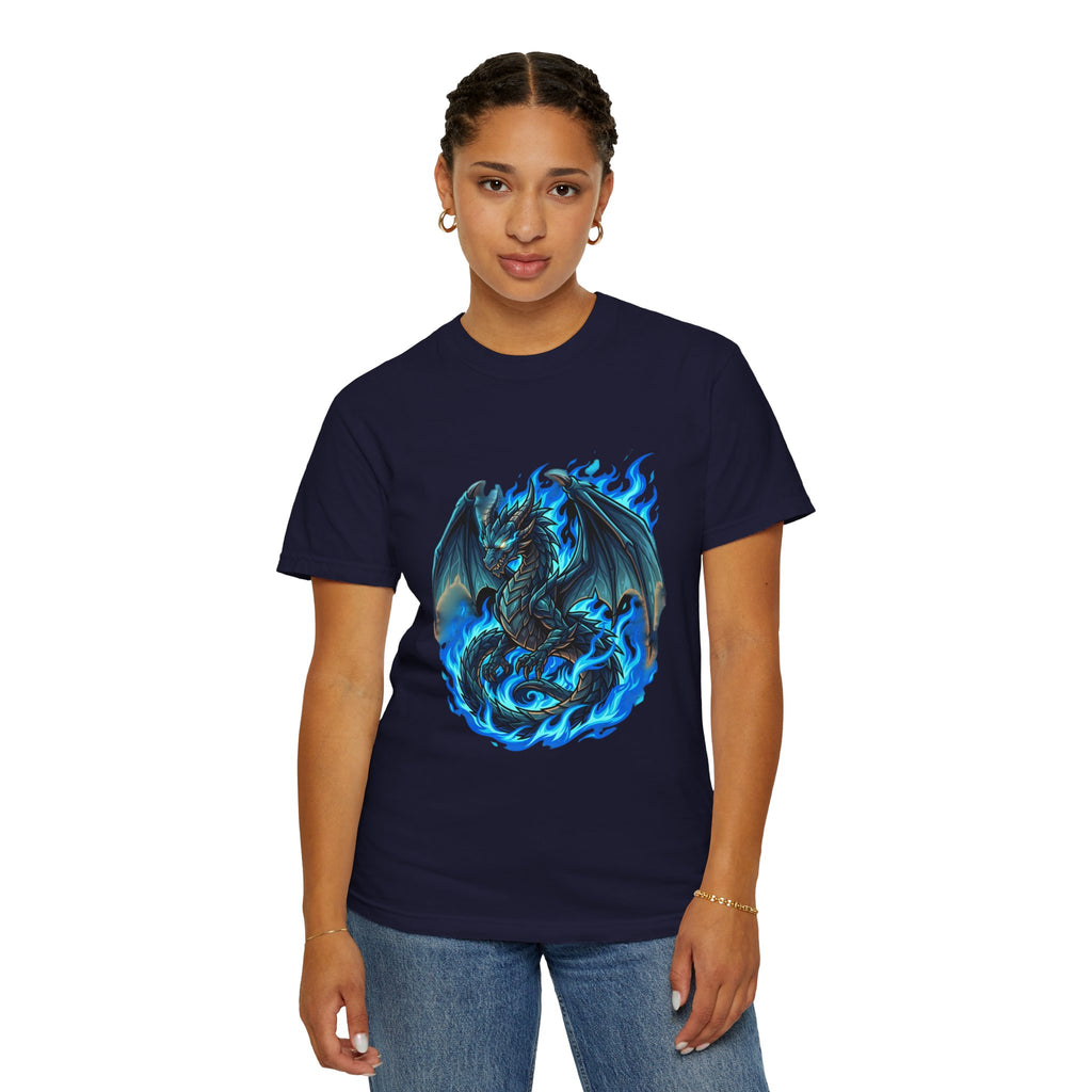 Blue Flame Dragon T-Shirt