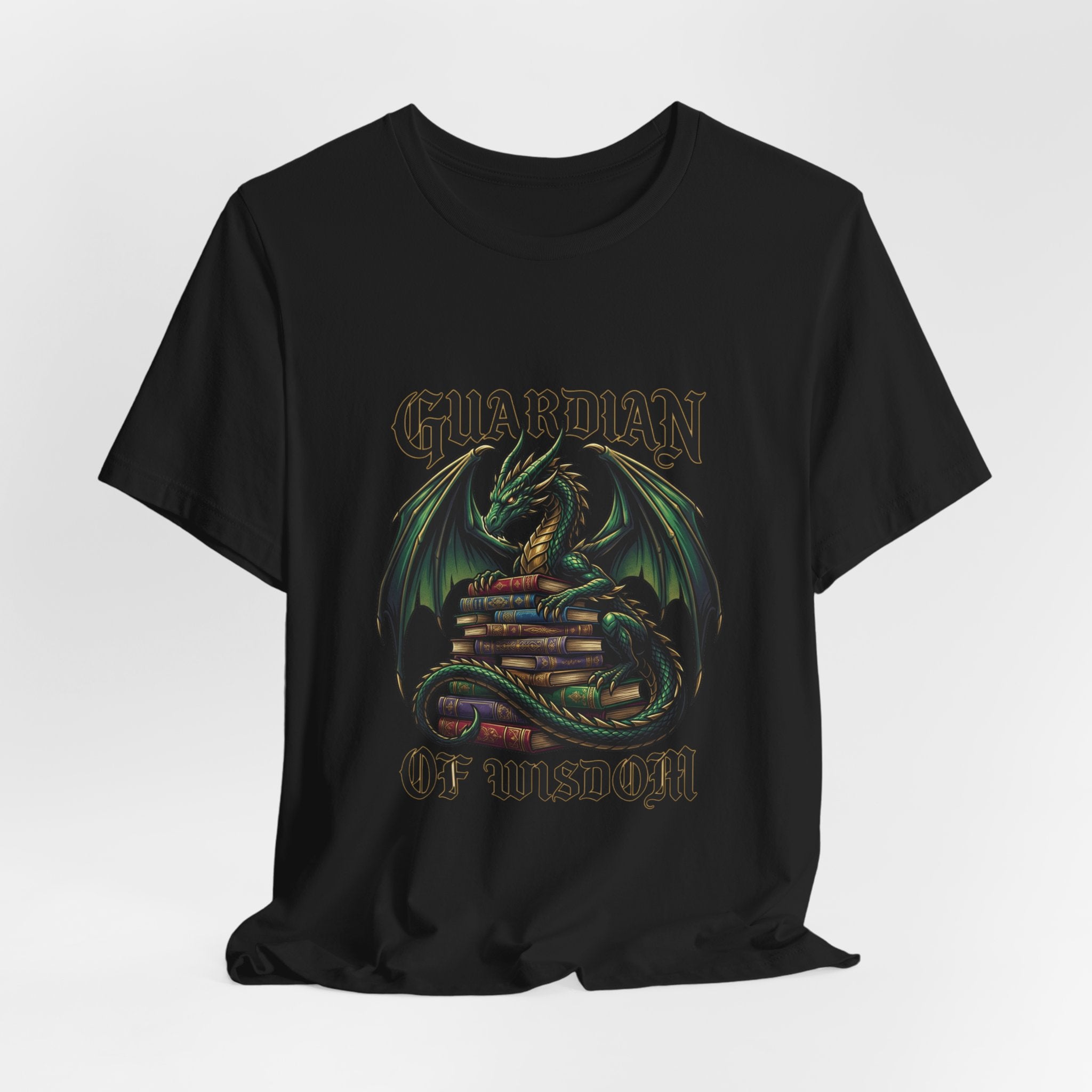 Guardian of Wisdom Dragon T-Shirt | fantasy art, tattoo style
