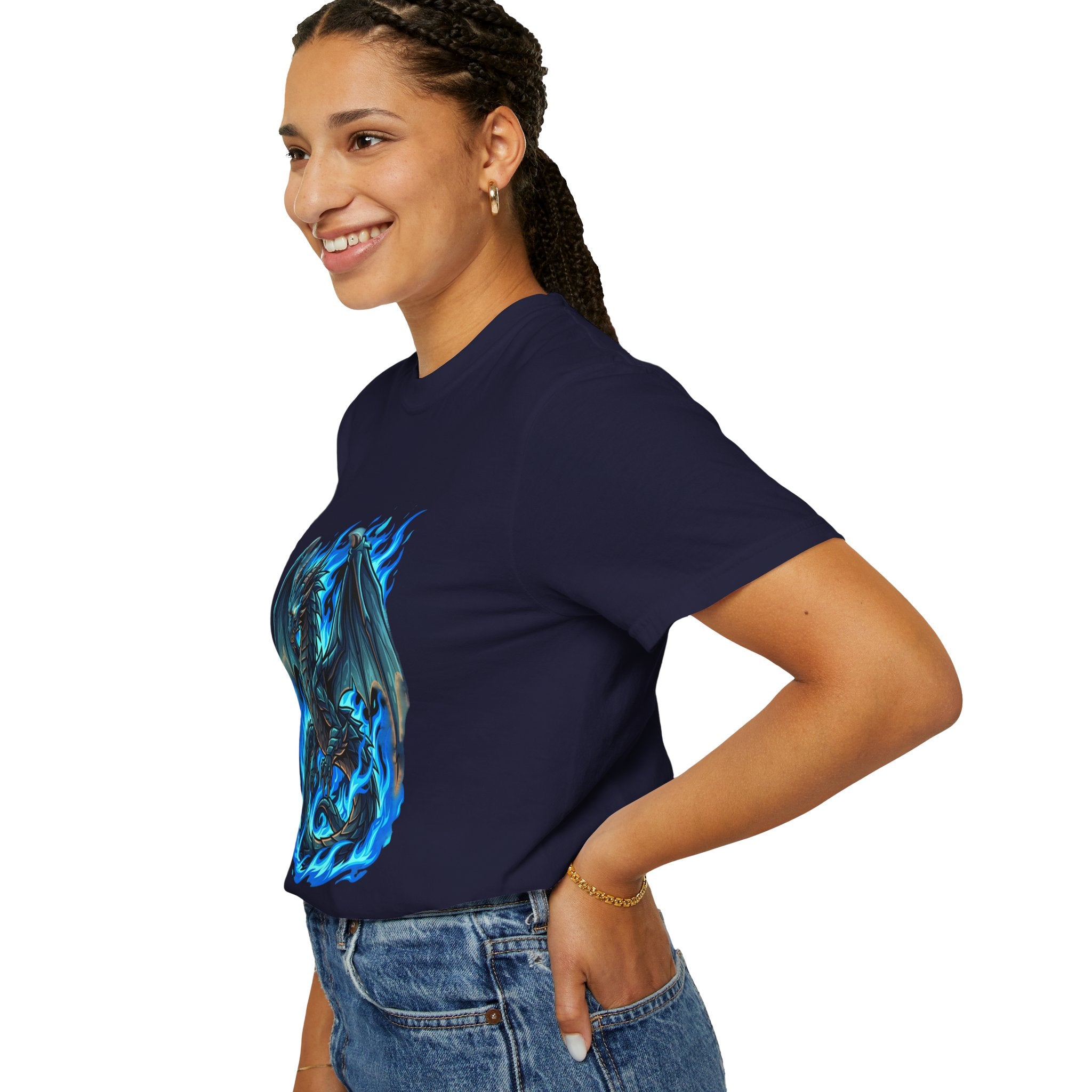 Blue Flame Dragon T-Shirt