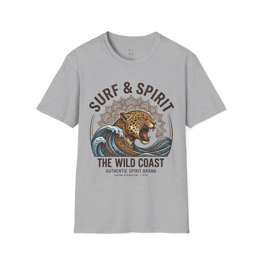Surf & Spirit Tee — 'The Wild Coast' Jaguar Wave Graphic T-Shirt