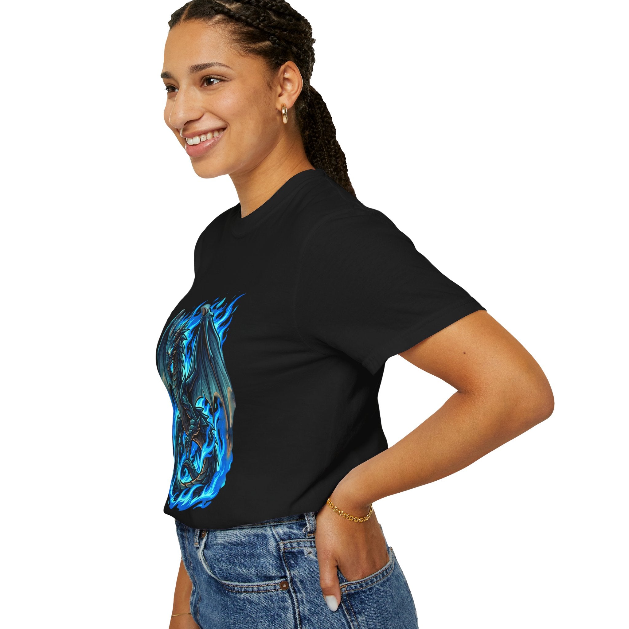 Blue Flame Dragon T-Shirt