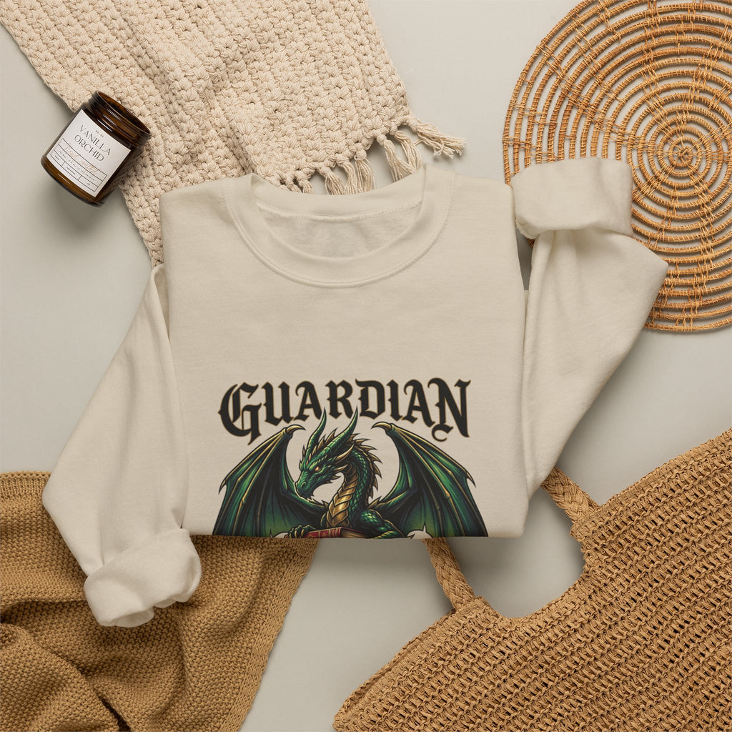 Guardian of Wisdom Dragon Sweatshirt | fantasy art, tattoo style
