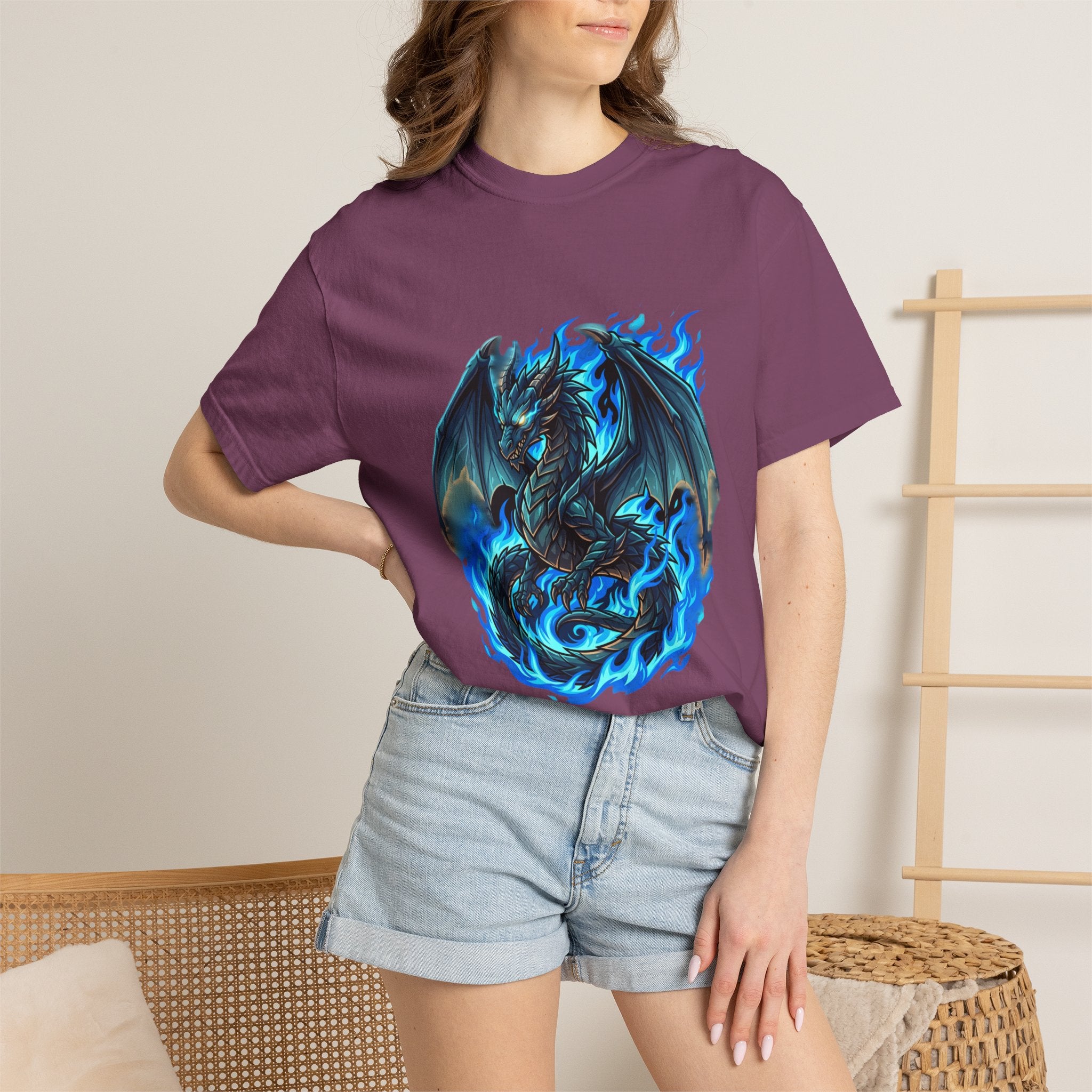 Blue Flame Dragon T-Shirt