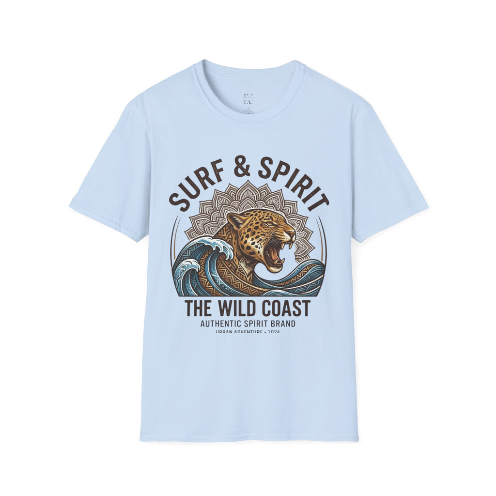 Surf & Spirit Tee — 'The Wild Coast' Jaguar Wave Graphic T-Shirt