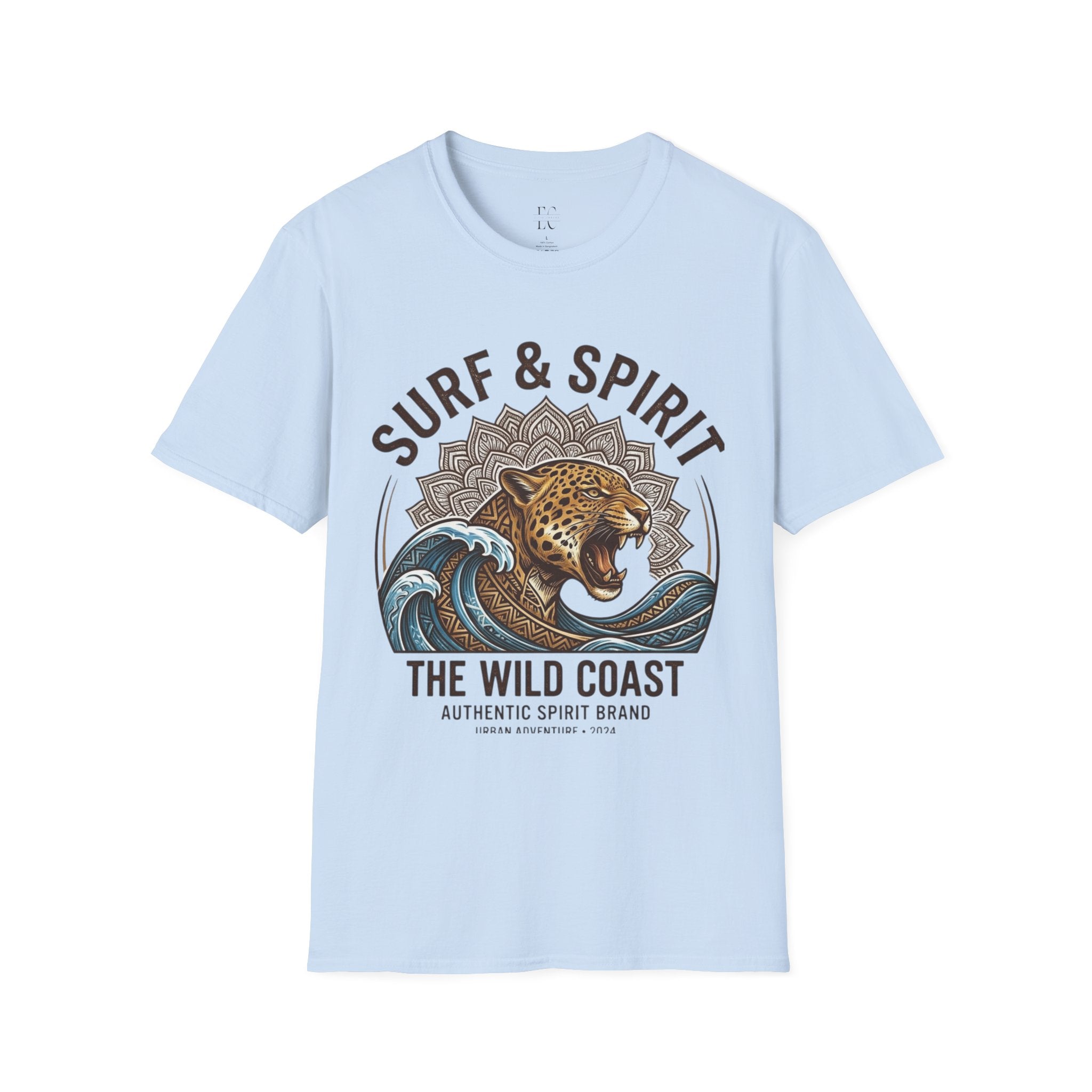 Surf & Spirit Tee — 'The Wild Coast' Jaguar Wave Graphic T-Shirt