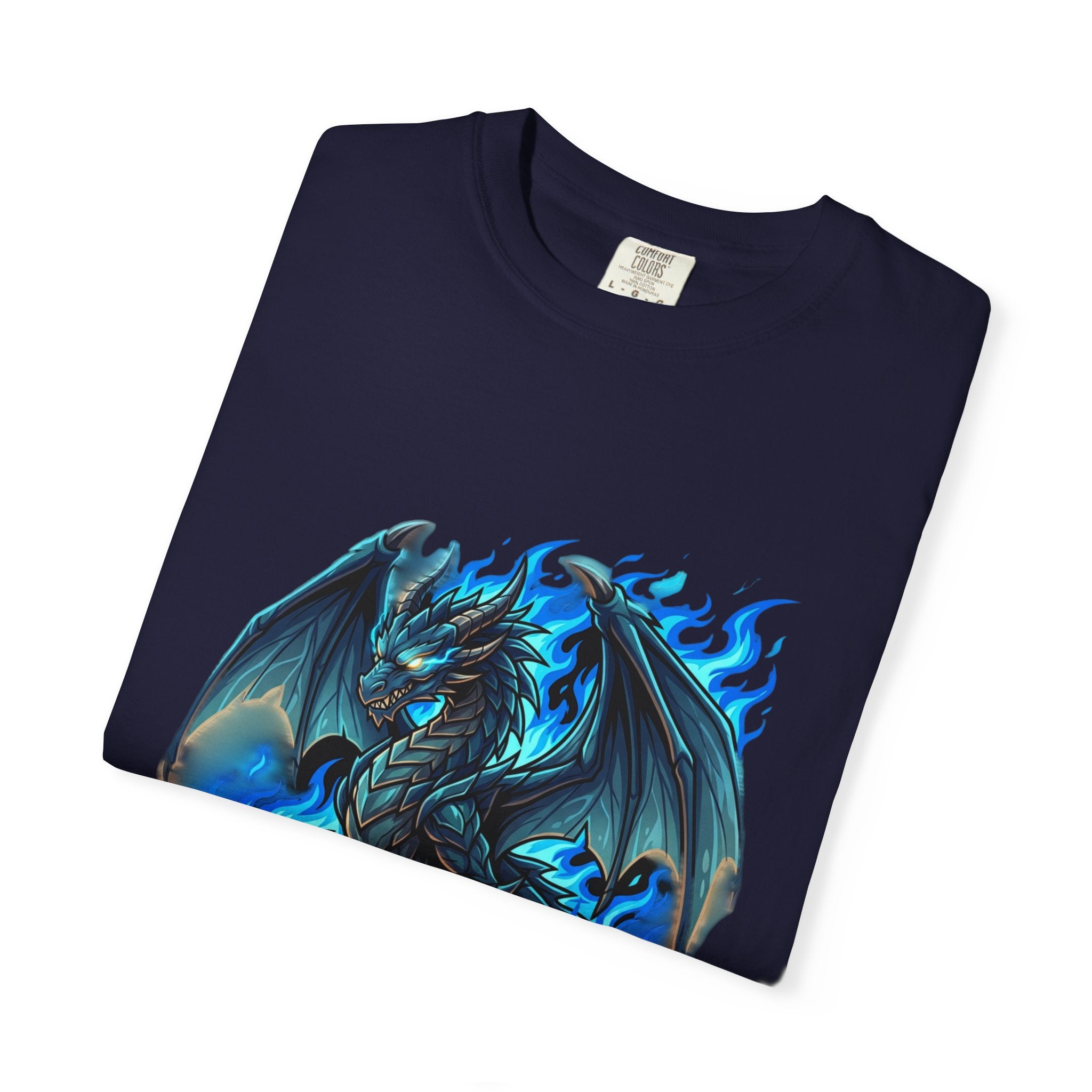 Blue Flame Dragon T-Shirt