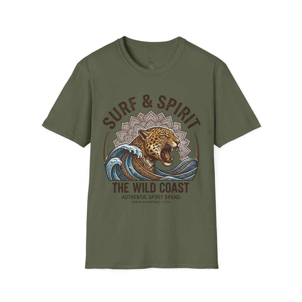 Surf & Spirit Tee — 'The Wild Coast' Jaguar Wave Graphic T-Shirt