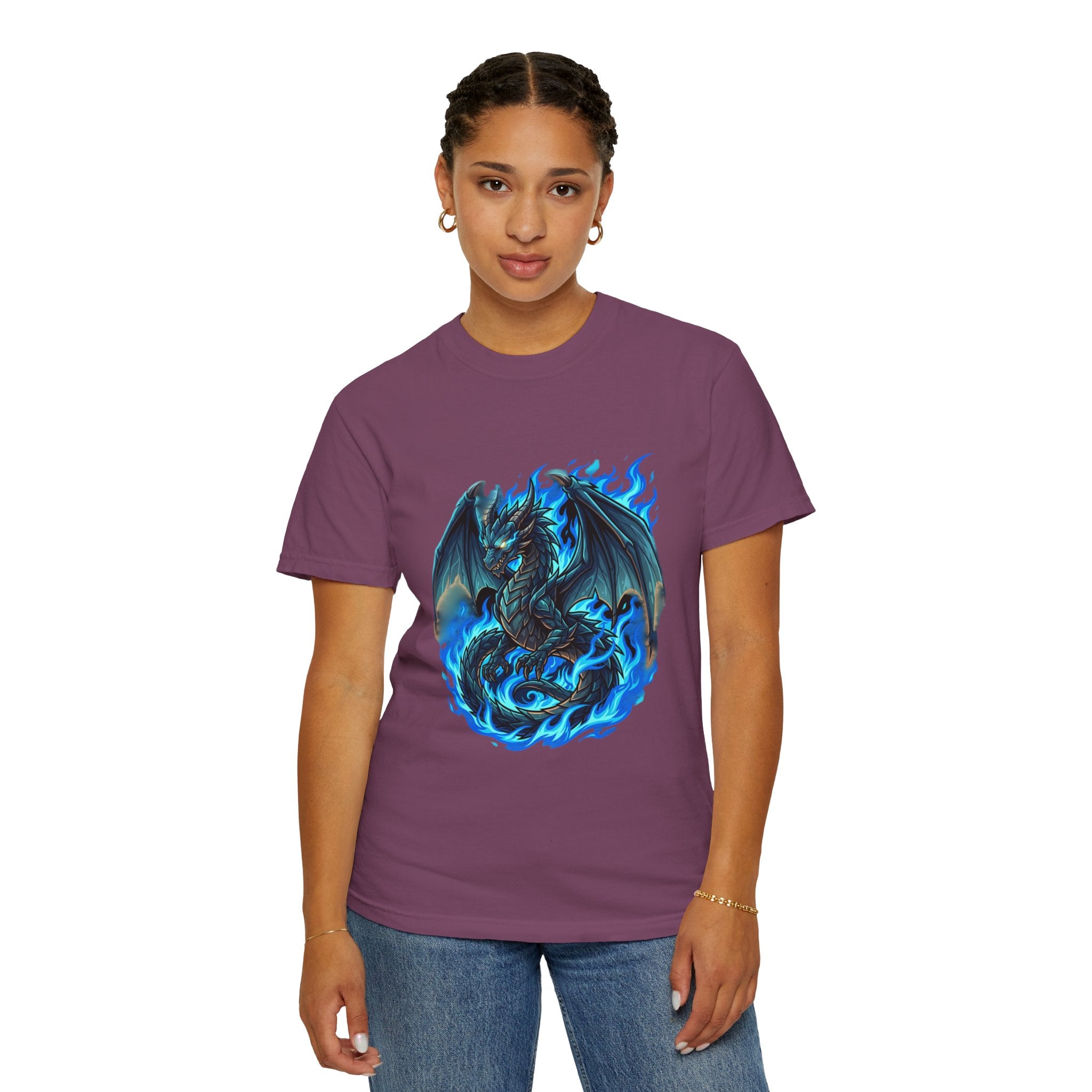 Blue Flame Dragon T-Shirt