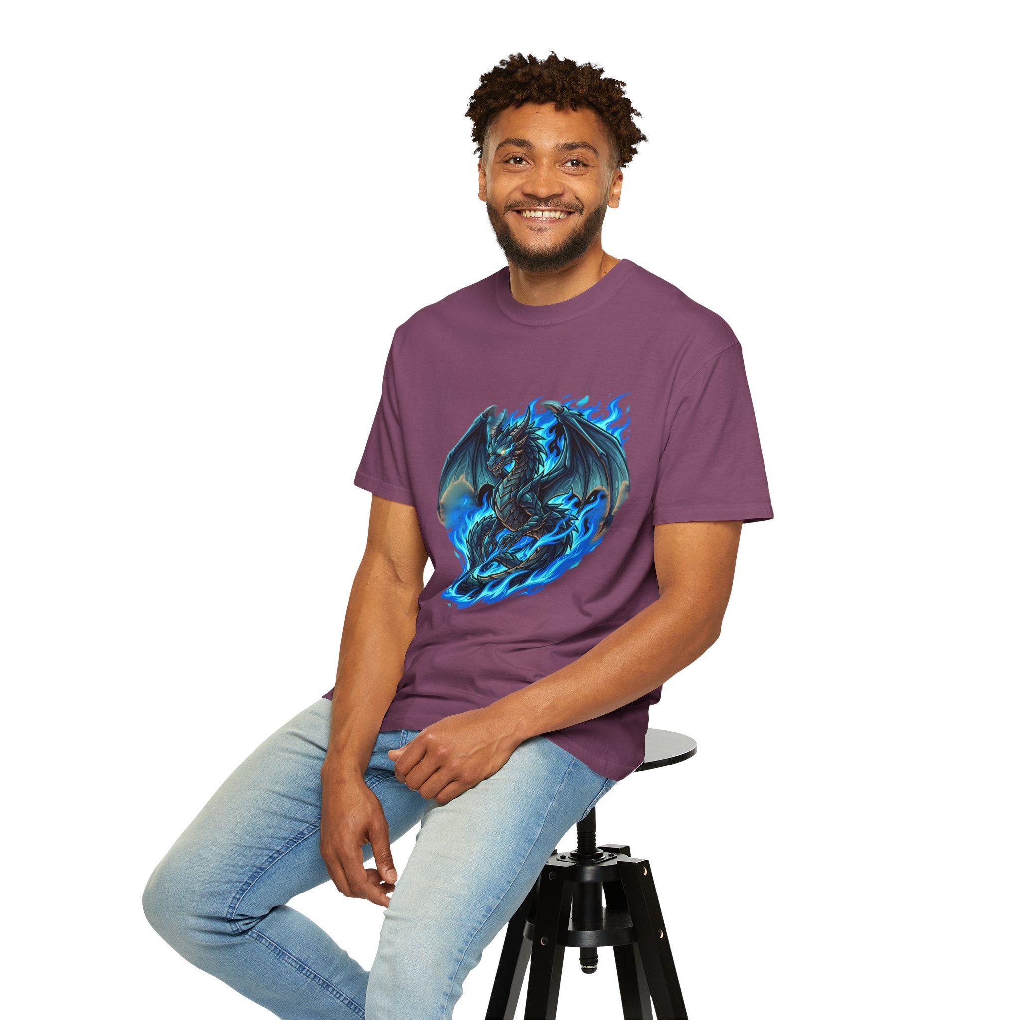 Blue Flame Dragon T-Shirt