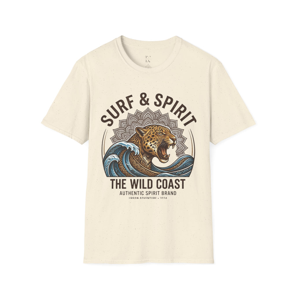 Surf & Spirit Tee — 'The Wild Coast' Jaguar Wave Graphic T-Shirt