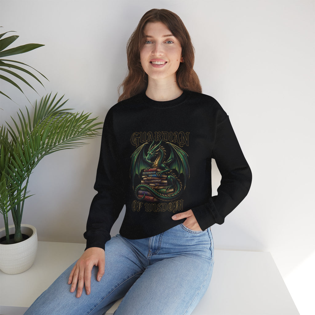 Guardian of Wisdom Dragon Sweatshirt | fantasy art, tattoo style