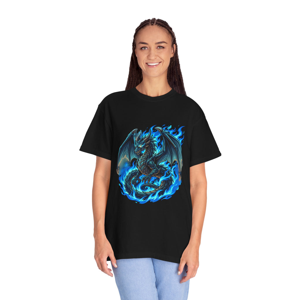Blue Flame Dragon T-Shirt