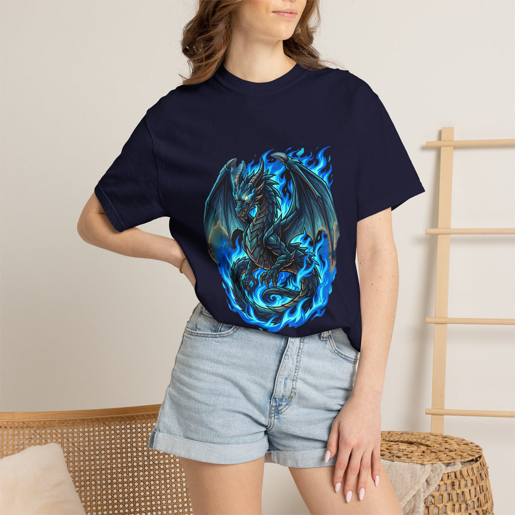 Blue Flame Dragon T-Shirt