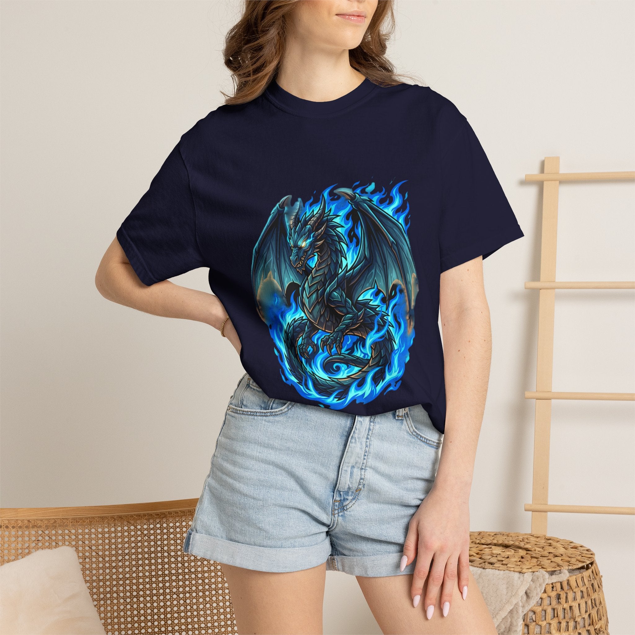 Blue Flame Dragon T-Shirt