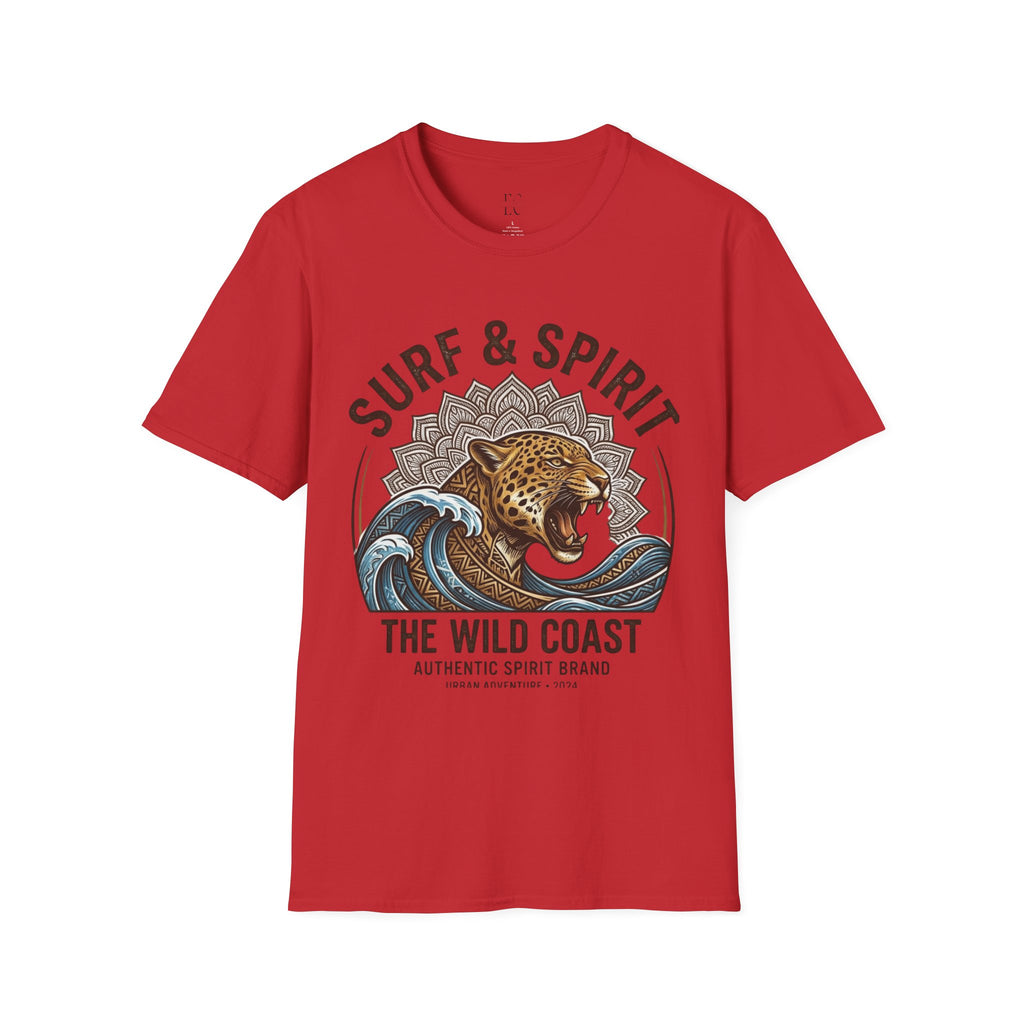 Surf & Spirit Tee — 'The Wild Coast' Jaguar Wave Graphic T-Shirt