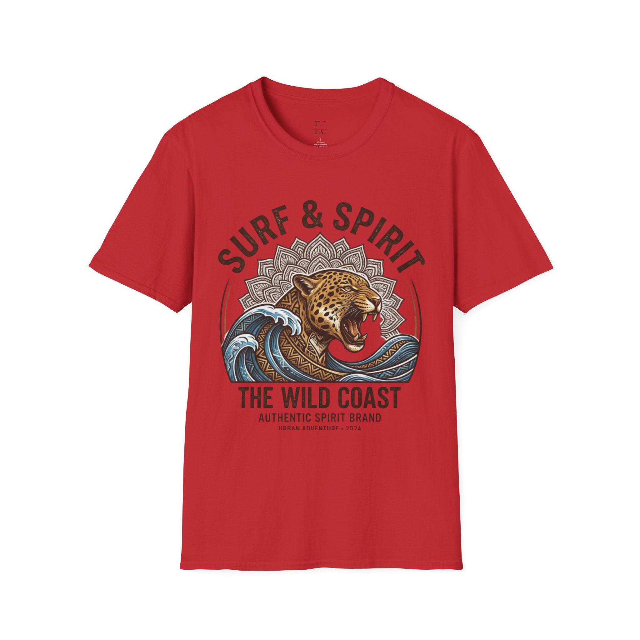 Surf & Spirit Tee — 'The Wild Coast' Jaguar Wave Graphic T-Shirt
