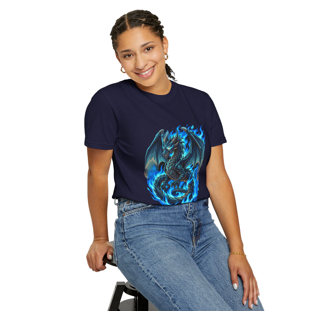 Blue Flame Dragon T-Shirt