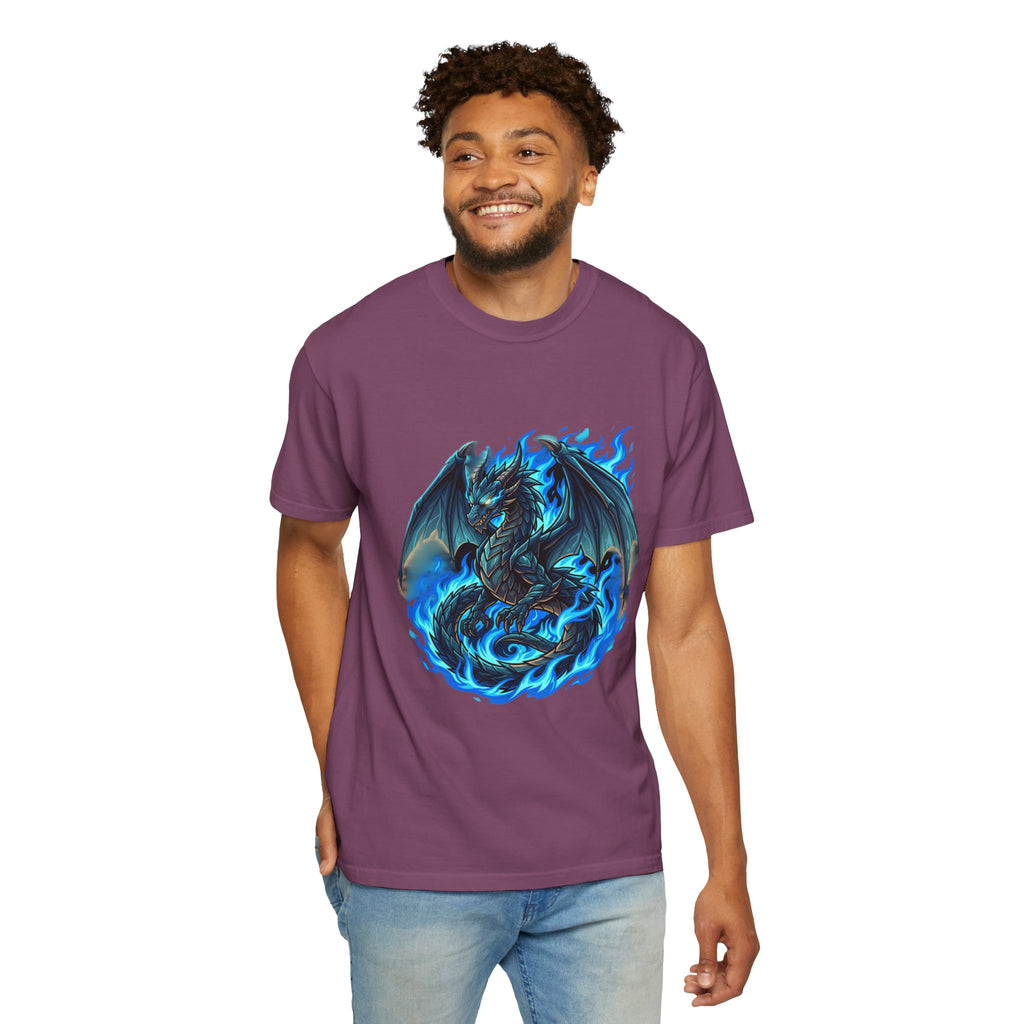 Blue Flame Dragon T-Shirt