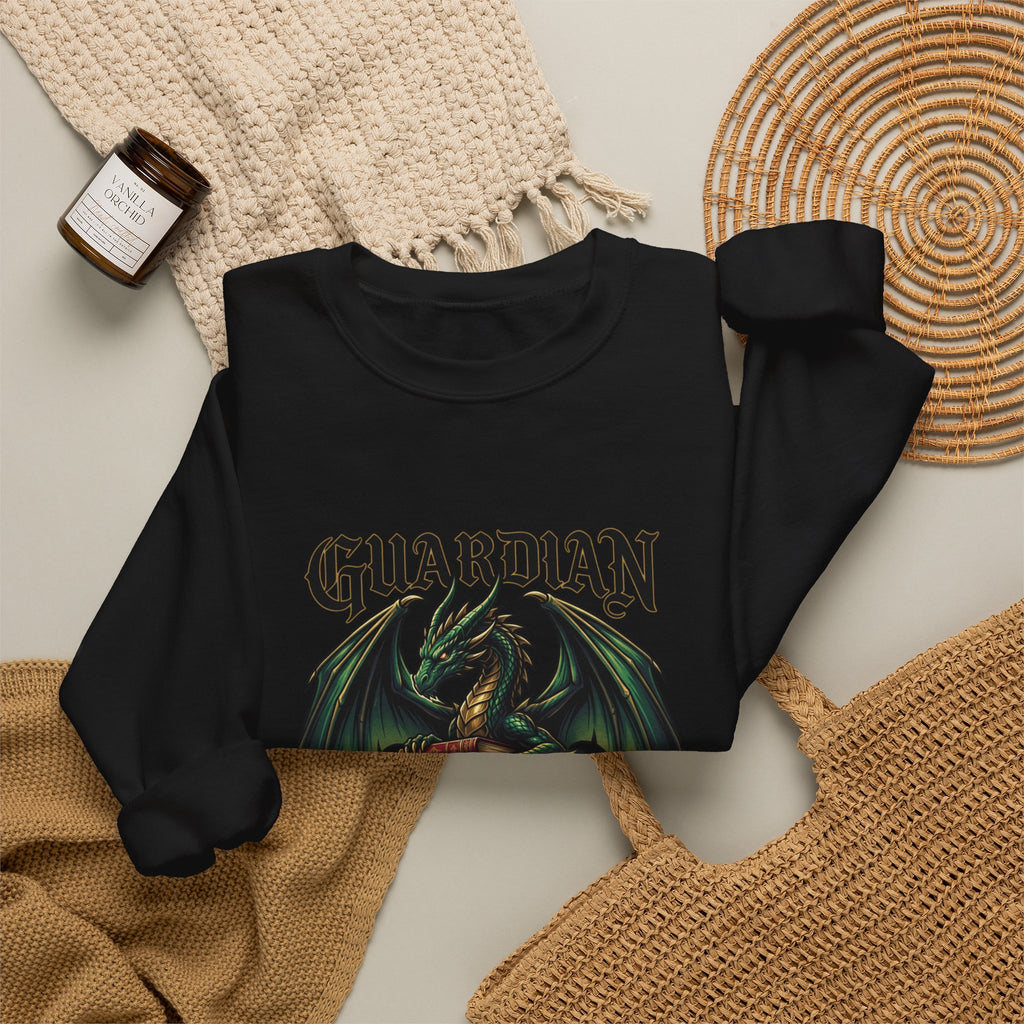 Guardian of Wisdom Dragon Sweatshirt | fantasy art, tattoo style