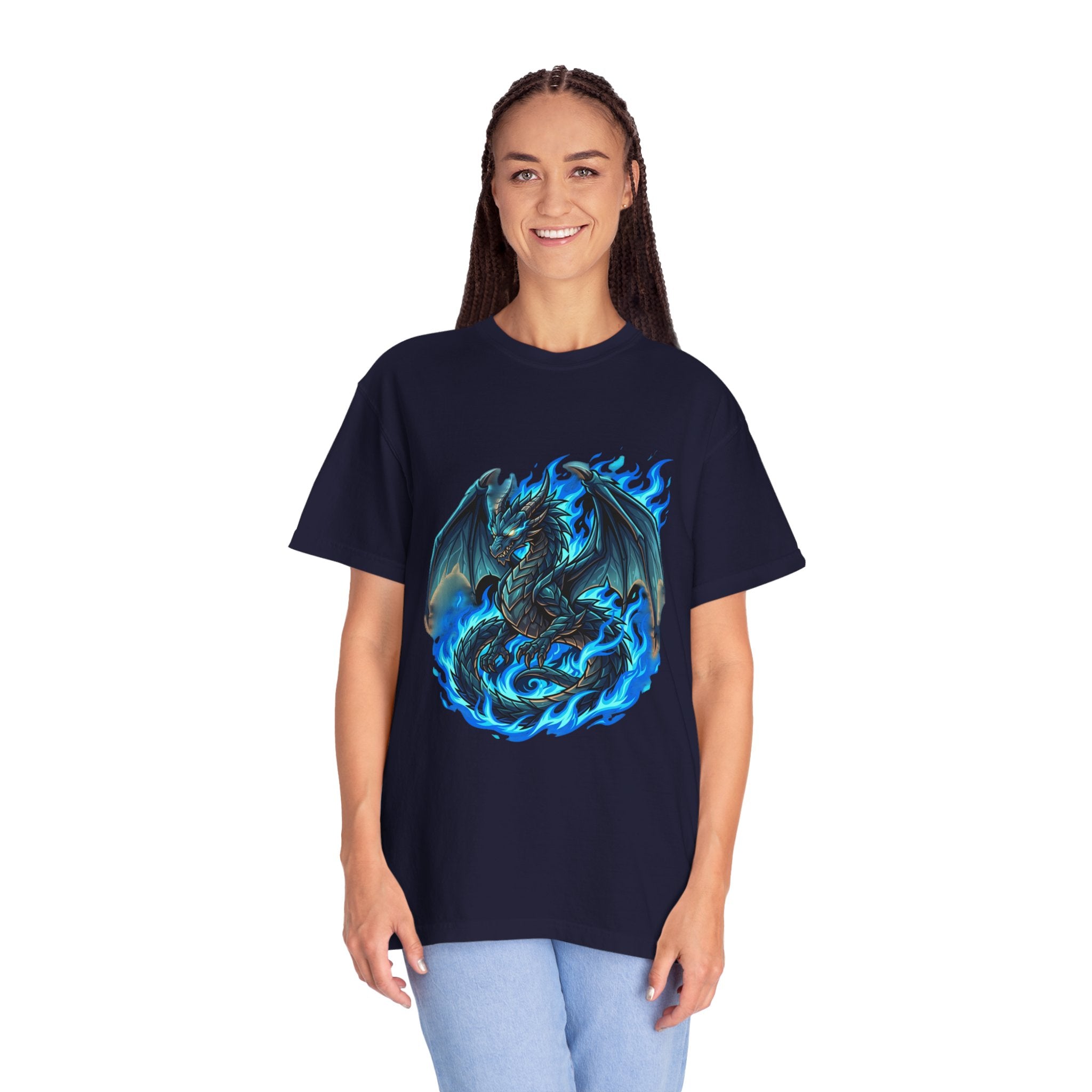 Blue Flame Dragon T-Shirt