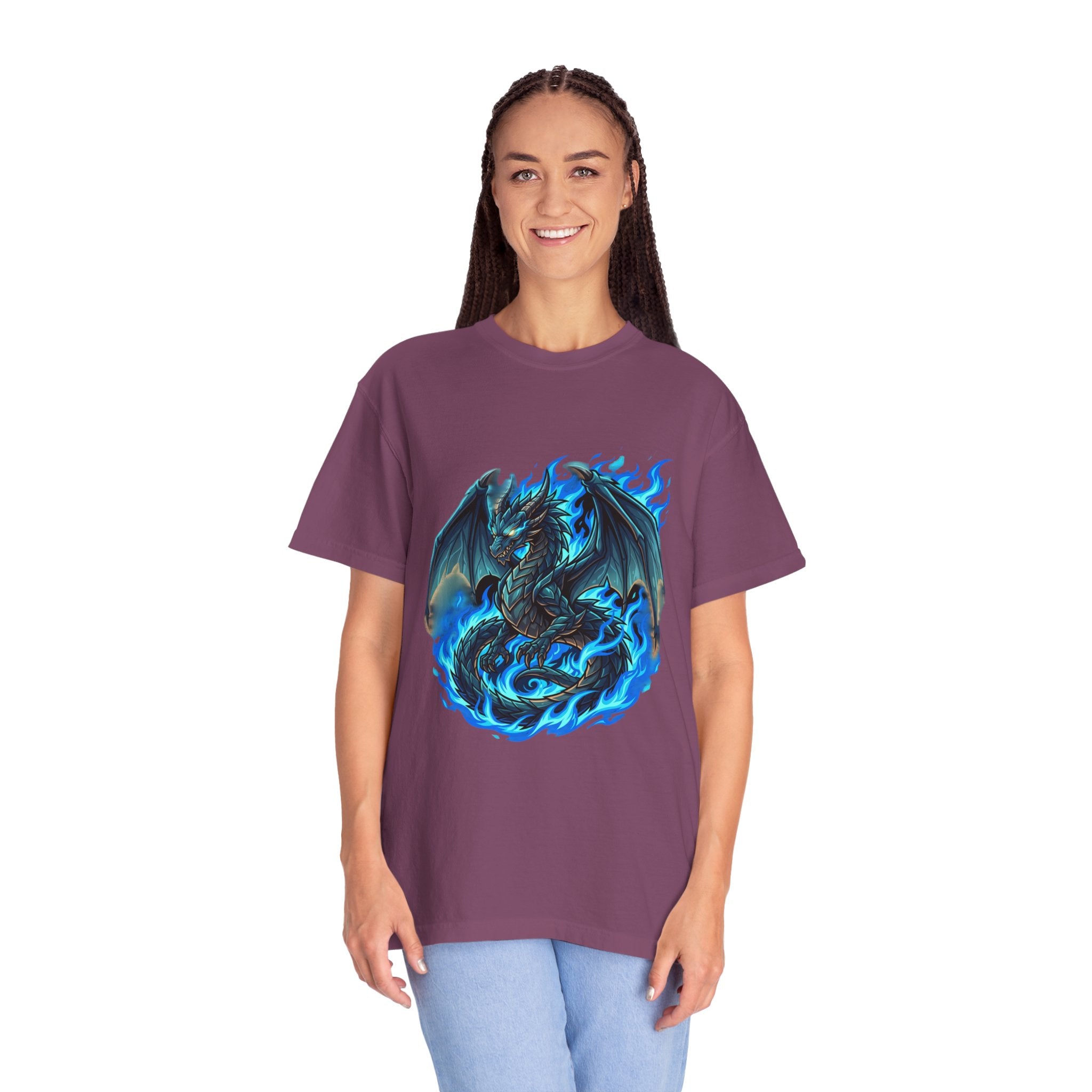 Blue Flame Dragon T-Shirt