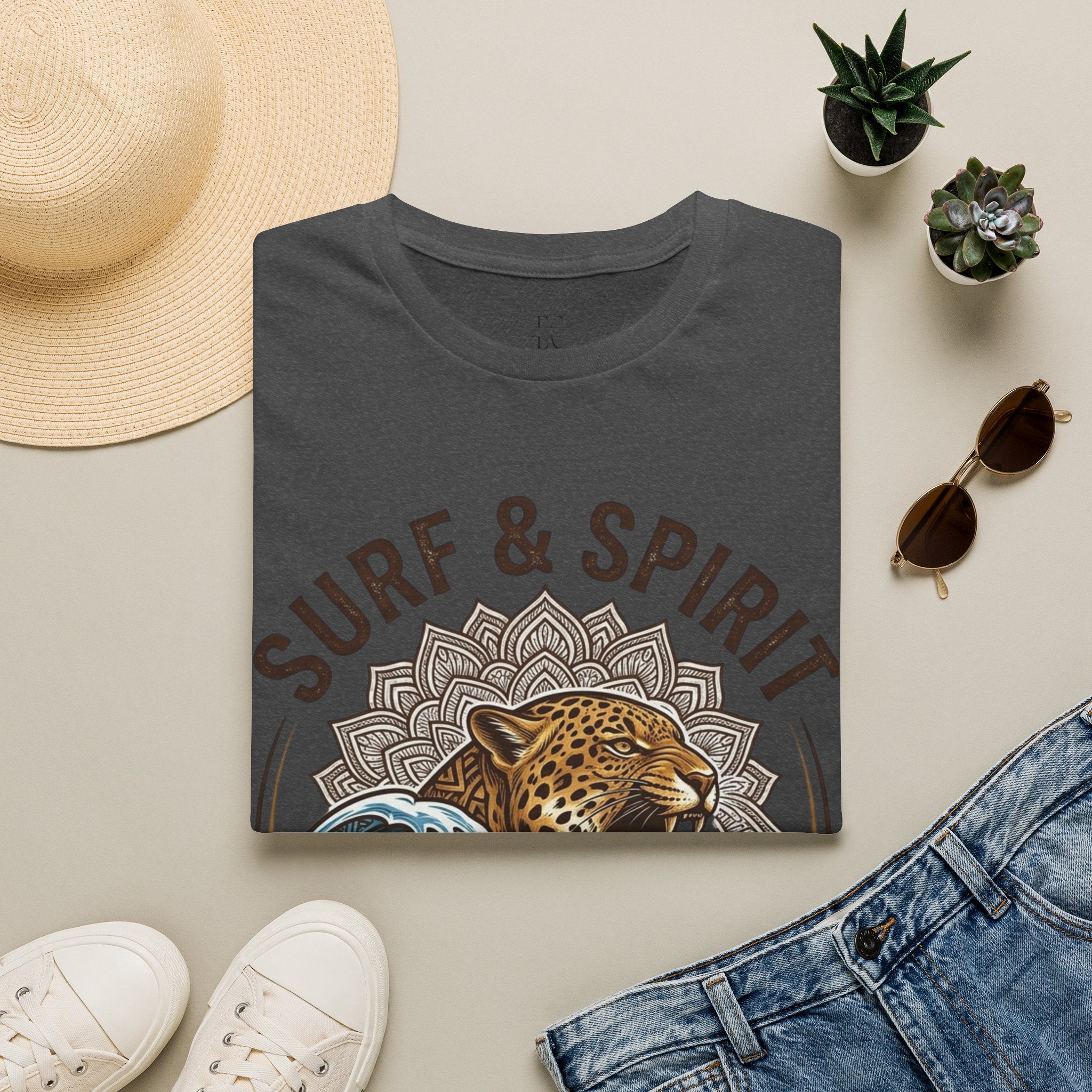 Surf & Spirit Tee — 'The Wild Coast' Jaguar Wave Graphic T-Shirt