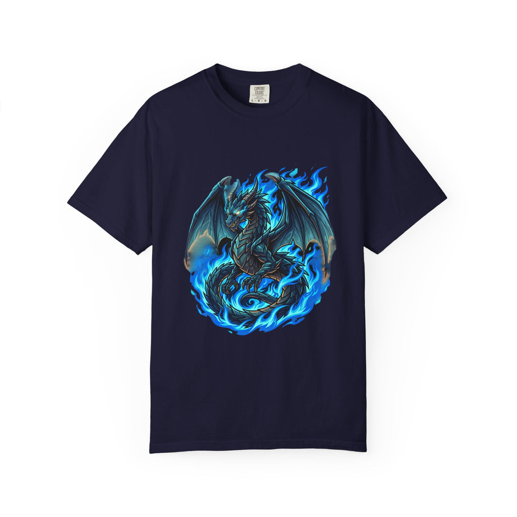 Blue Flame Dragon T-Shirt