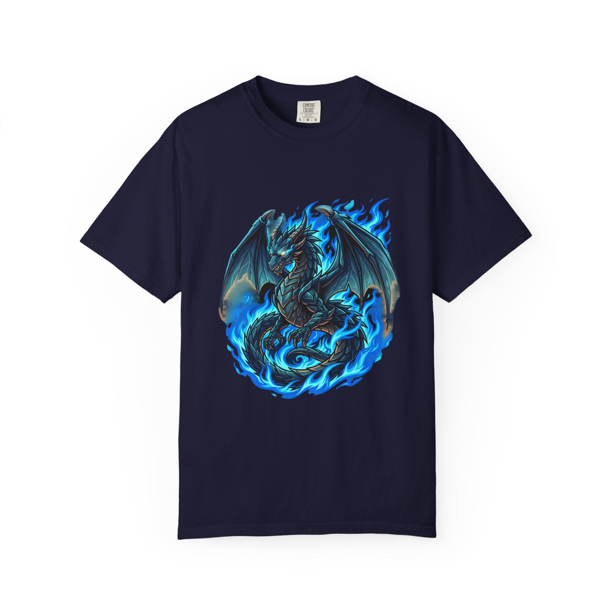 Blue Flame Dragon T-Shirt