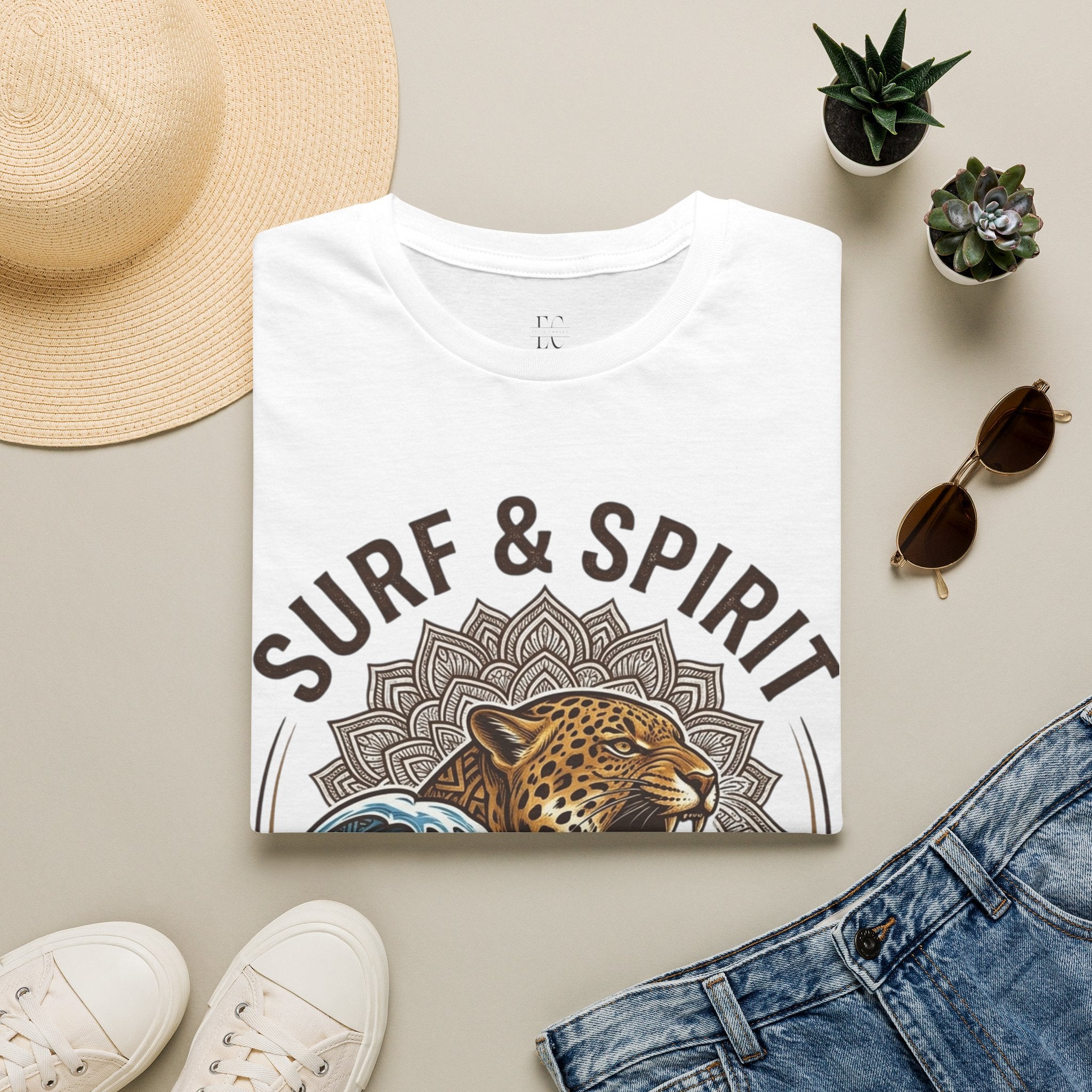 Surf & Spirit Tee — 'The Wild Coast' Jaguar Wave Graphic T-Shirt